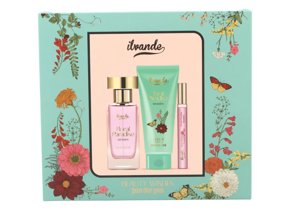SENCE IVANDE GIFT 3 PCS FLORAL PARADISE