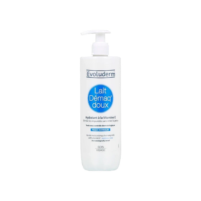 EVOLUDERM  LAIT DEMAQUILLANTE PEAUX NORMAL 500ML