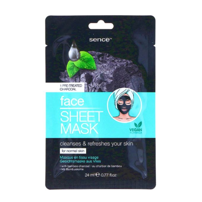 SENCE PRESENTOIR 12 MASK TISSUE CHARCOAL 24ML