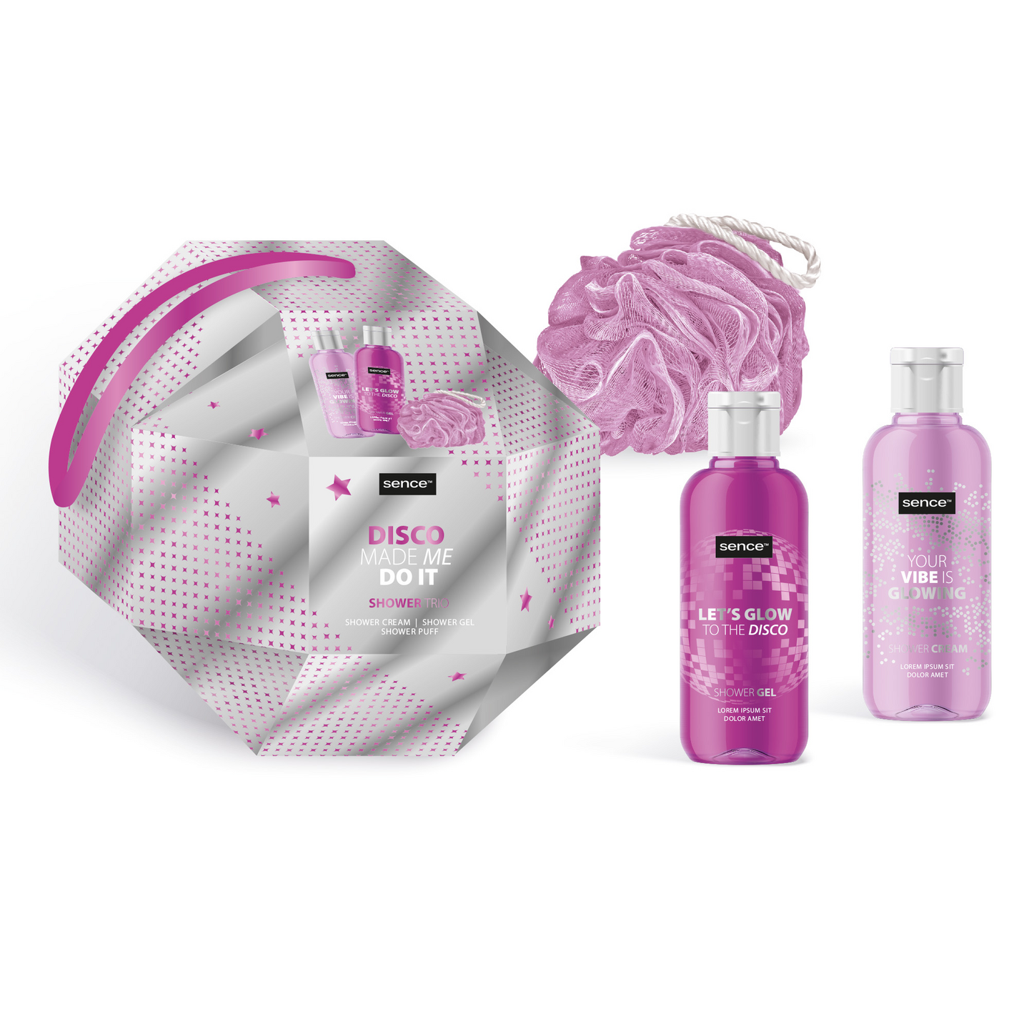 SENCE COFFRET CADEAU 3PCS SHOWER KIT DISC GLAM