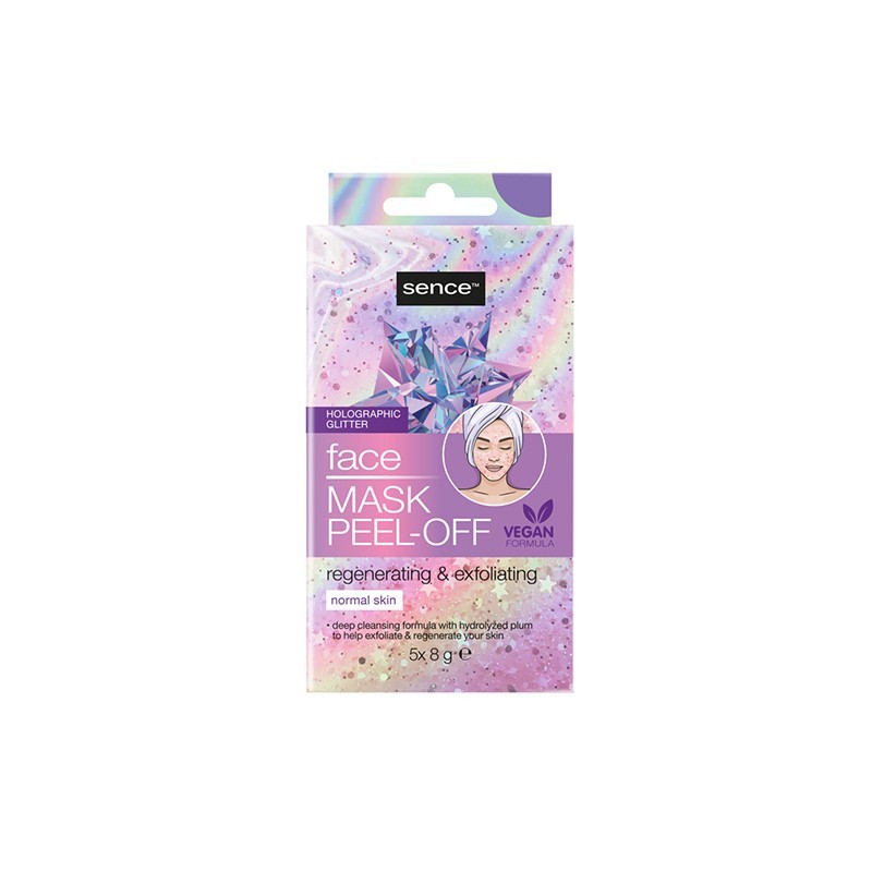 SENCE FACIAL MASK PEEL OFF GLAITER 5\/8GR