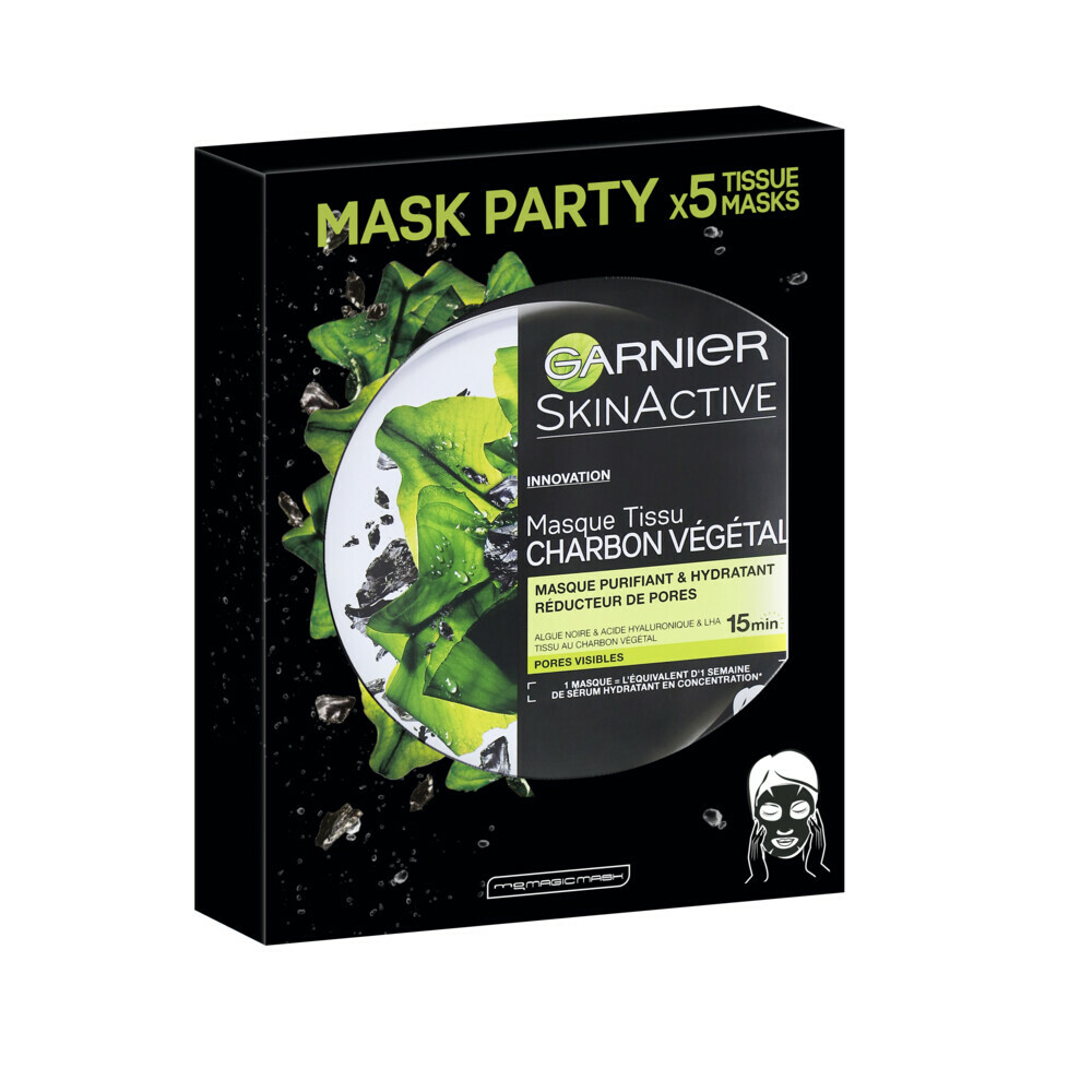 GARNIER MASK PARTY 5 MASK TISSUE 15MIN